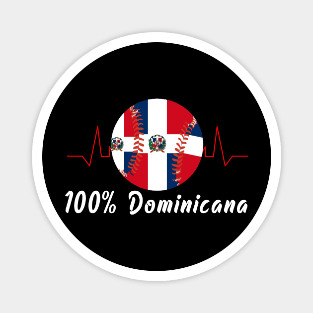 Dominicana Flag RD Dominican Republic Baseball Jersey Magnet by Jeruk Bolang